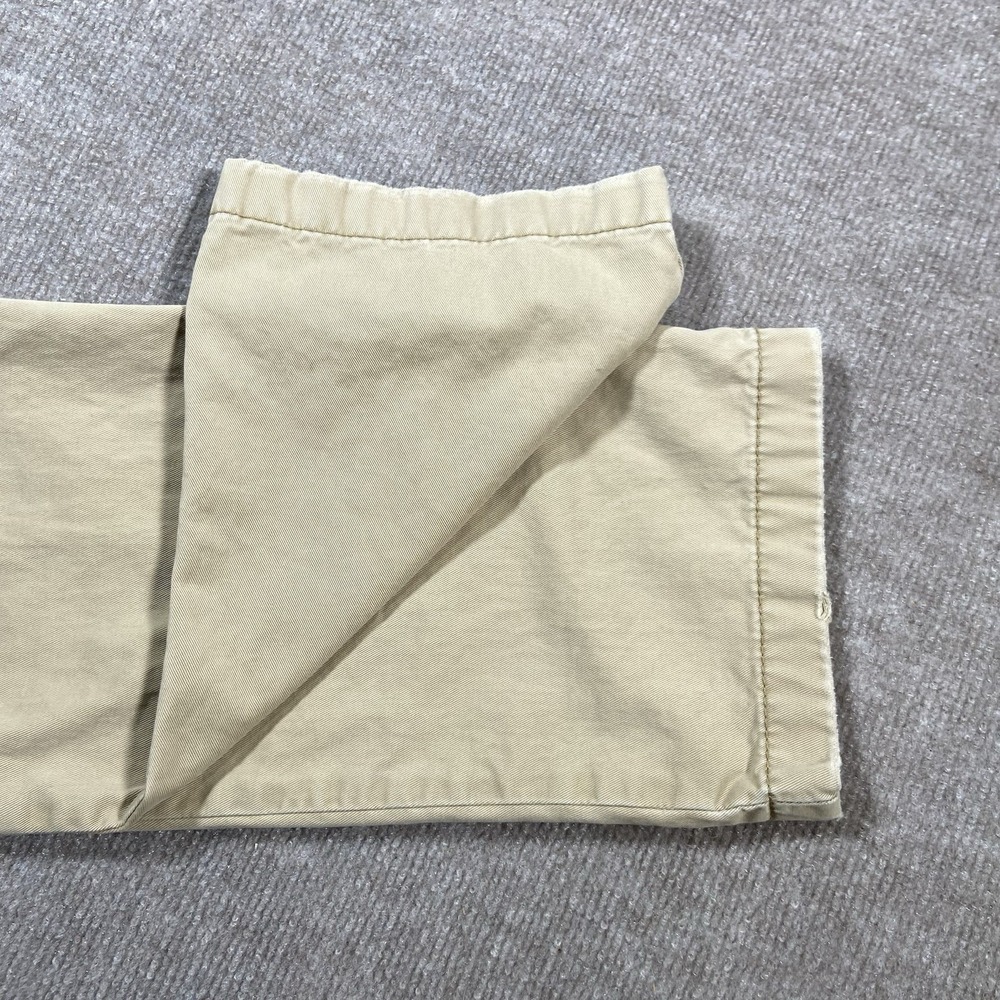 Vintage Hollister Pants Mens 30x31 Beige Khaki Chino‎ Straight Leg Logo Y2K - Picture 6 of 12